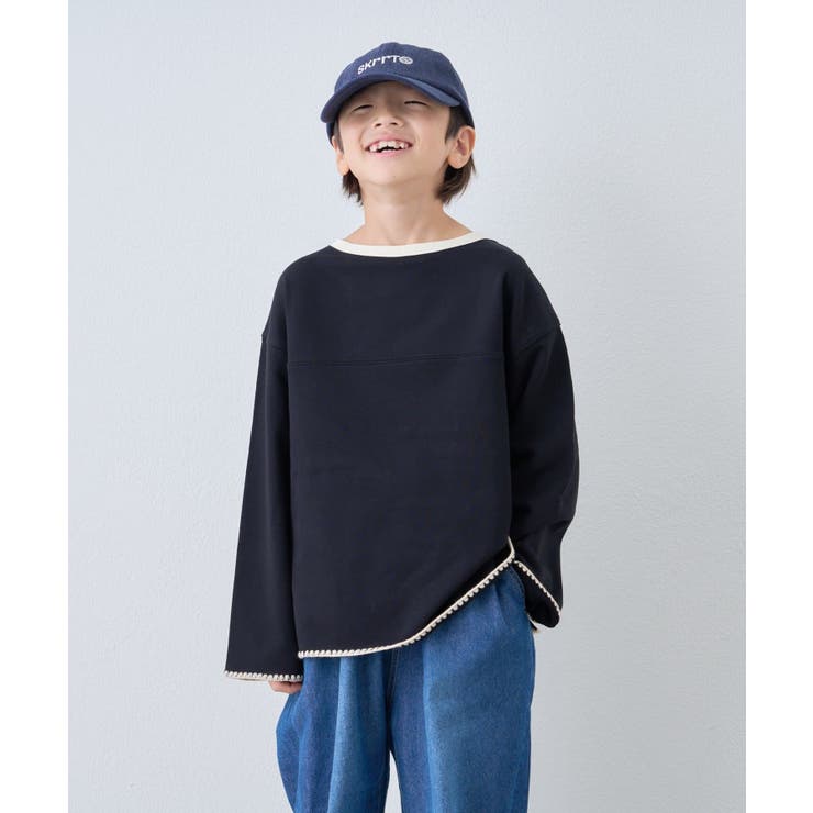 【CIAOPANIC TYPY】Wハマグリステッチ配色スウェット | PAL GROUP OUTLET | 詳細画像9 