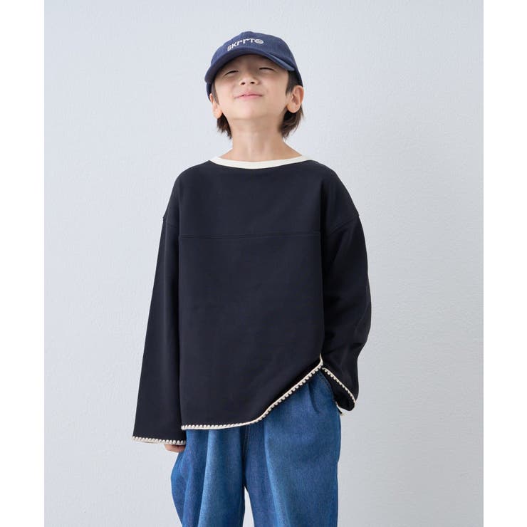 【CIAOPANIC TYPY】Wハマグリステッチ配色スウェット | PAL GROUP OUTLET | 詳細画像10 