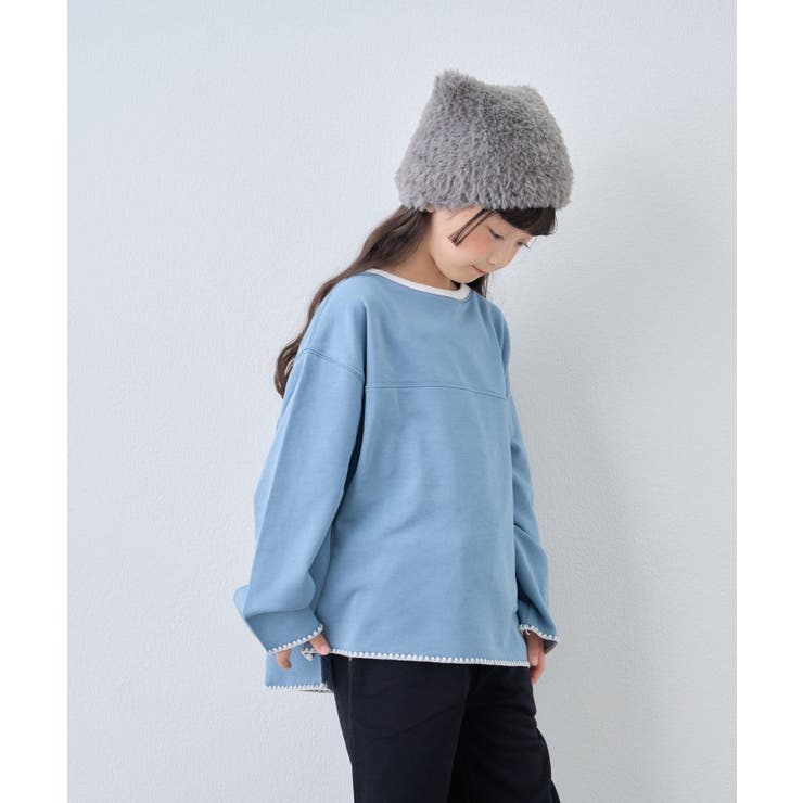 【CIAOPANIC TYPY】Wハマグリステッチ配色スウェット | PAL GROUP OUTLET | 詳細画像13 