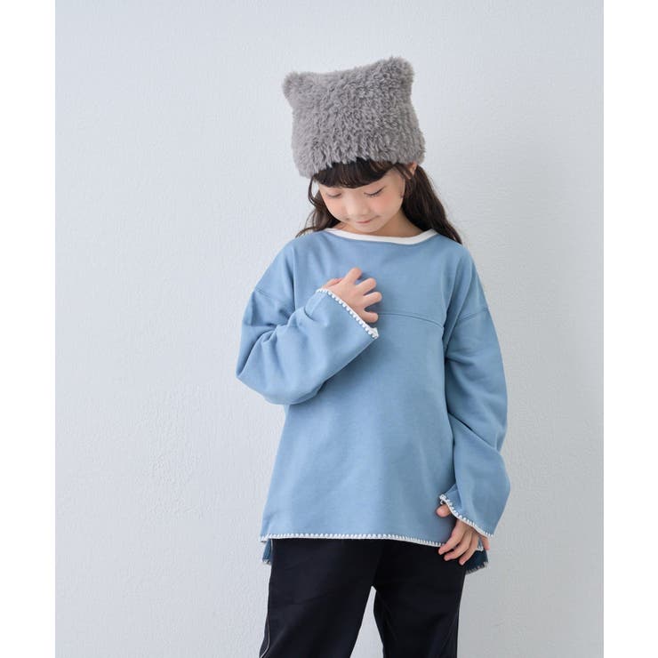 【CIAOPANIC TYPY】Wハマグリステッチ配色スウェット | PAL GROUP OUTLET | 詳細画像14 