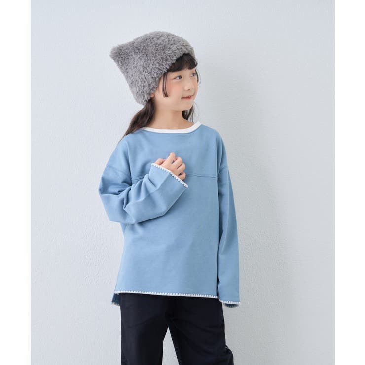 【CIAOPANIC TYPY】Wハマグリステッチ配色スウェット | PAL GROUP OUTLET | 詳細画像19 