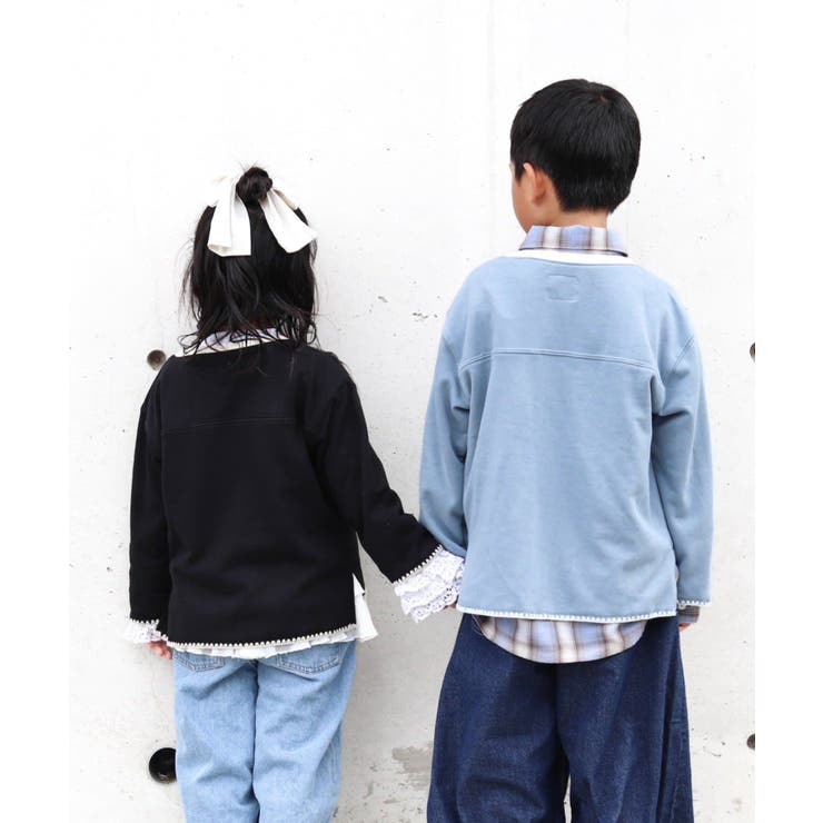 【CIAOPANIC TYPY】Wハマグリステッチ配色スウェット | PAL GROUP OUTLET | 詳細画像2 