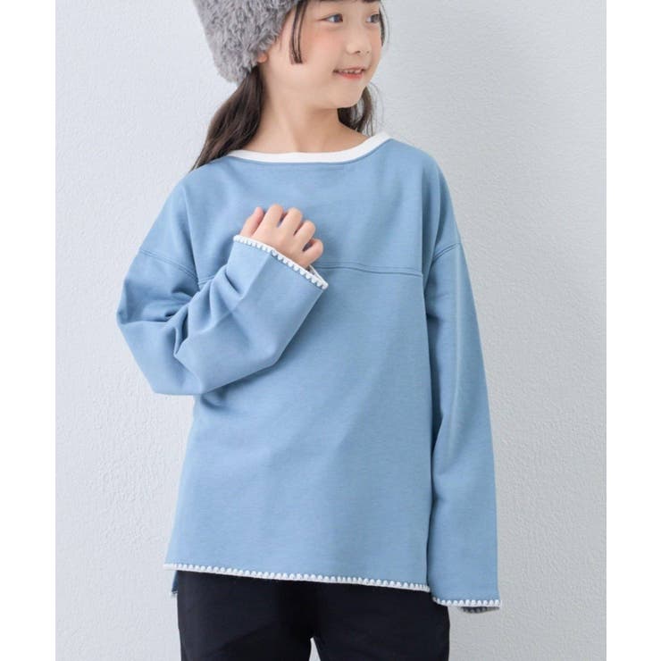 【CIAOPANIC TYPY】Wハマグリステッチ配色スウェット | PAL GROUP OUTLET | 詳細画像3 