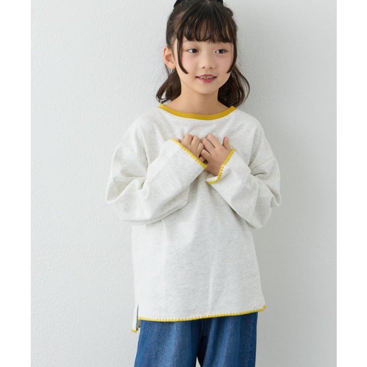 【CIAOPANIC TYPY】Wハマグリステッチ配色スウェット | PAL GROUP OUTLET | 詳細画像5 