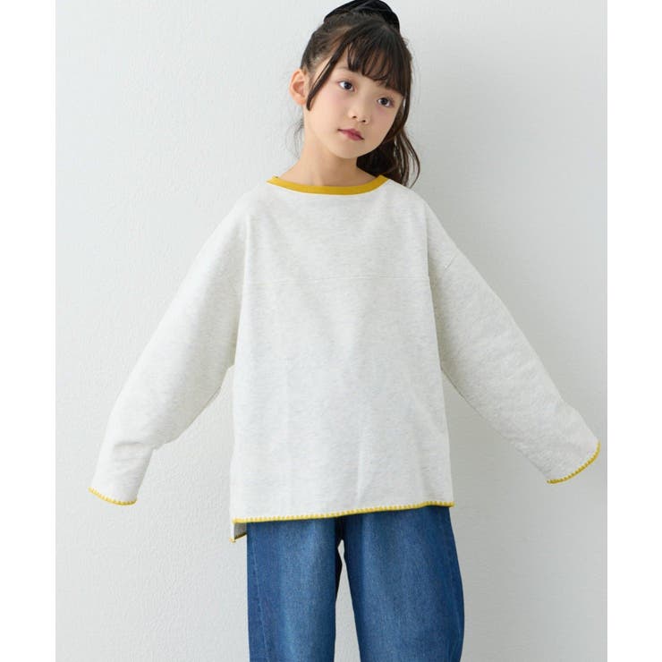 【CIAOPANIC TYPY】Wハマグリステッチ配色スウェット | PAL GROUP OUTLET | 詳細画像6 