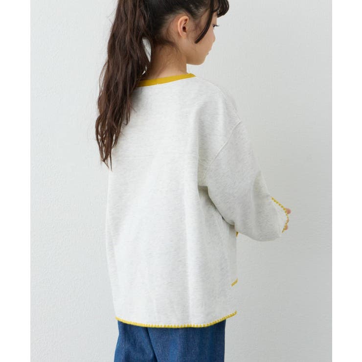 【CIAOPANIC TYPY】Wハマグリステッチ配色スウェット | PAL GROUP OUTLET | 詳細画像8 