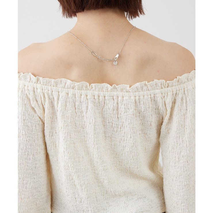 【mystic】[mline]レースアップ ジャガードブラウス | PAL GROUP OUTLET | 詳細画像29 