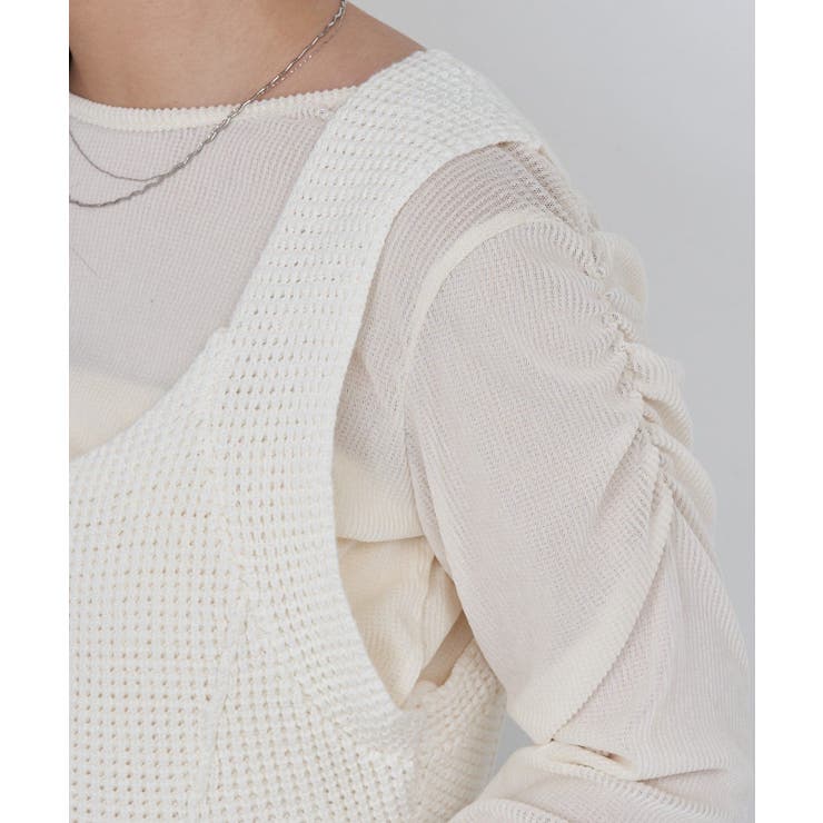 【Kastane】B ワッフルニットビスチェ | PAL GROUP OUTLET | 詳細画像11 