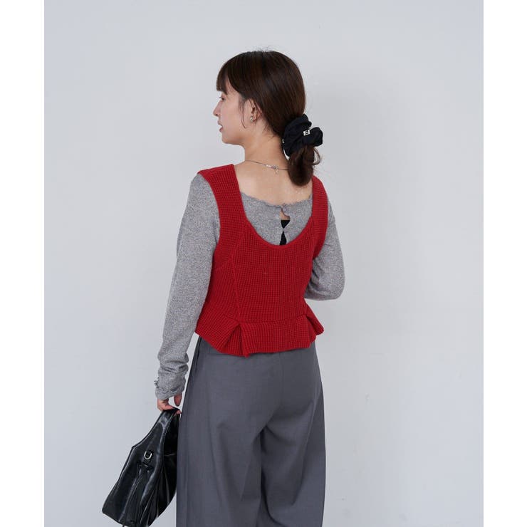 【Kastane】B ワッフルニットビスチェ | PAL GROUP OUTLET | 詳細画像20 