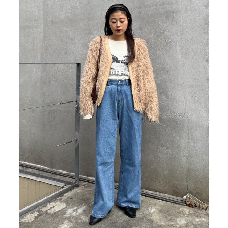 【CIAOPANIC TYPY】VネックフェザーZIPジャケット | PAL GROUP OUTLET | 詳細画像5 