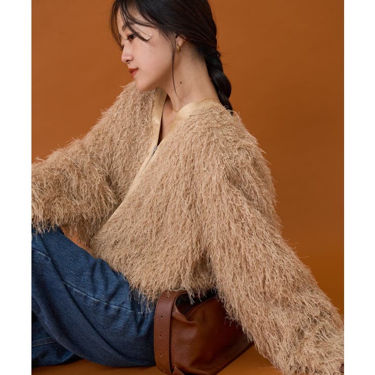 【CIAOPANIC TYPY】VネックフェザーZIPジャケット | PAL GROUP OUTLET | 詳細画像9 