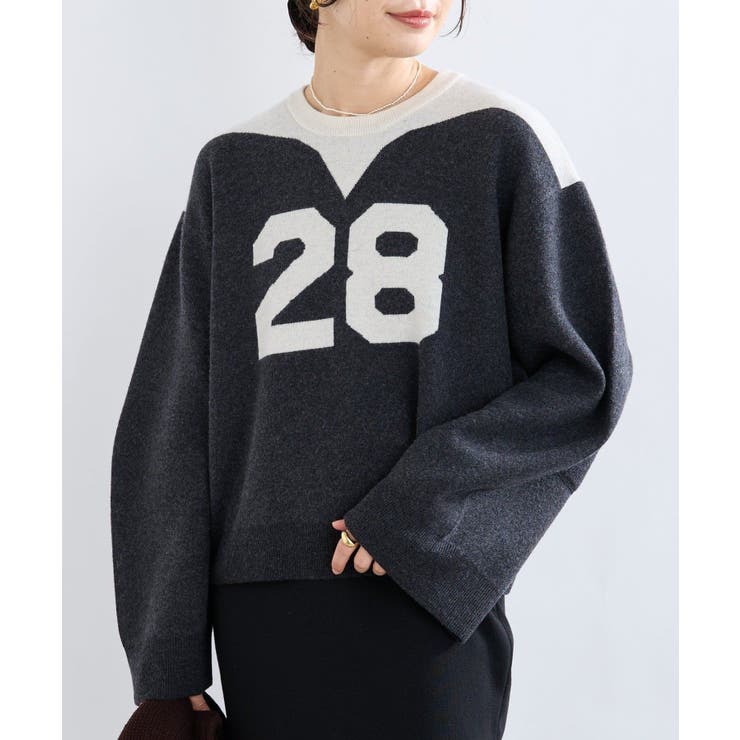 CGY | 【RIVE DROITE】? Niceナンバリングニット | PAL GROUP OUTLET