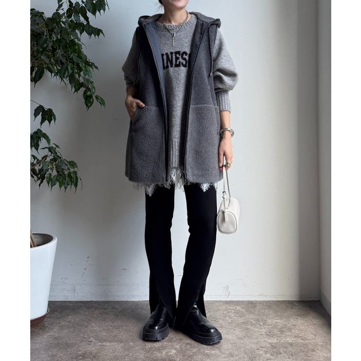 DouDou】W ボア切替フーディーベスト[品番：PALW0007101]｜PAL GROUP