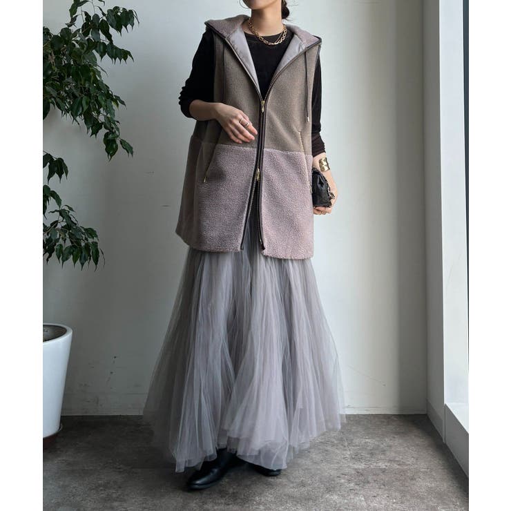 DouDou】W ボア切替フーディーベスト[品番：PALW0007101]｜PAL GROUP