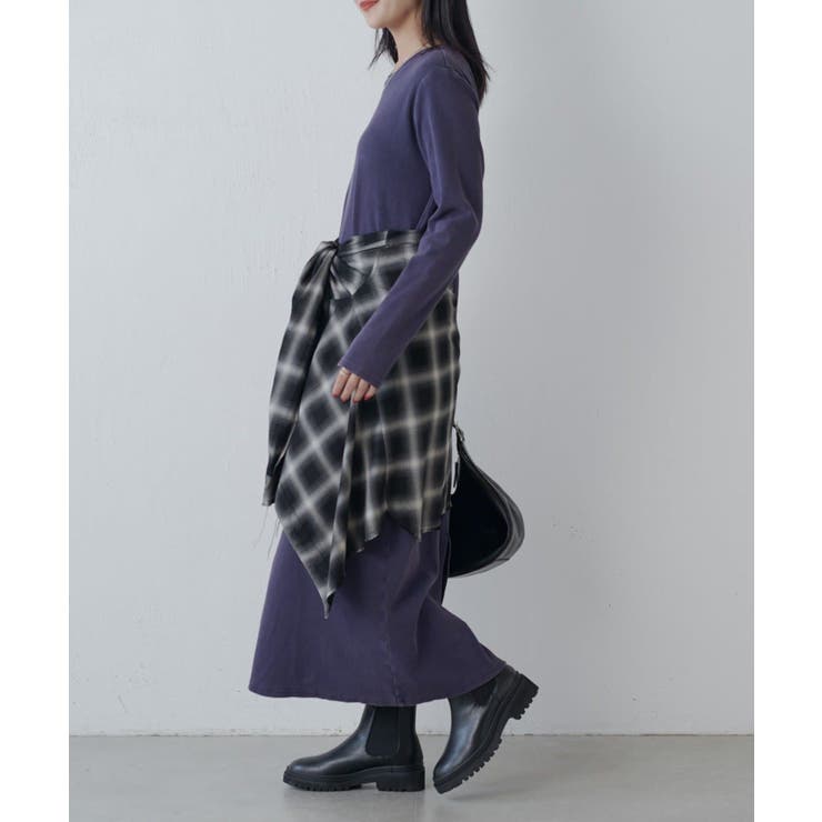 【Lui's】ヴィンテージ加工バックスリットリブOP | PAL GROUP OUTLET | 詳細画像8 