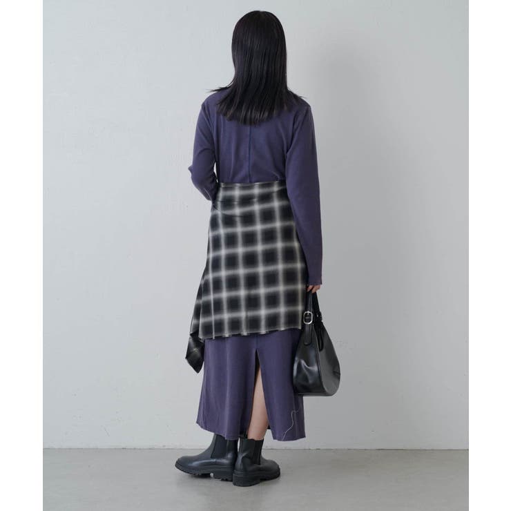 【Lui's】ヴィンテージ加工バックスリットリブOP | PAL GROUP OUTLET | 詳細画像9 