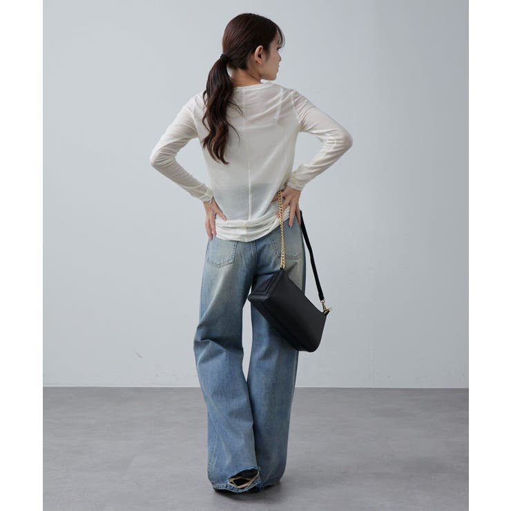 【Lui's】裾ダメージフレアデニム | PAL GROUP OUTLET | 詳細画像10 