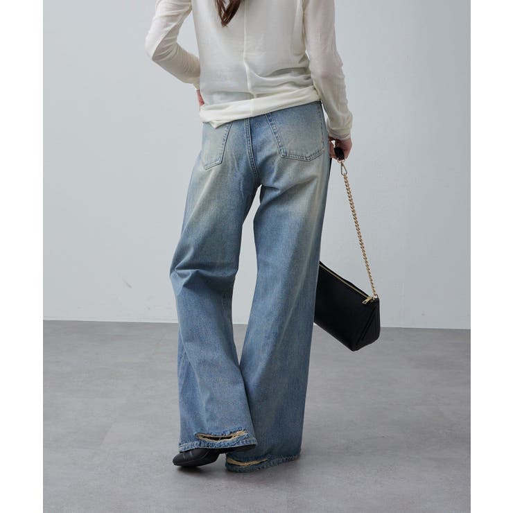 【Lui's】裾ダメージフレアデニム | PAL GROUP OUTLET | 詳細画像5 