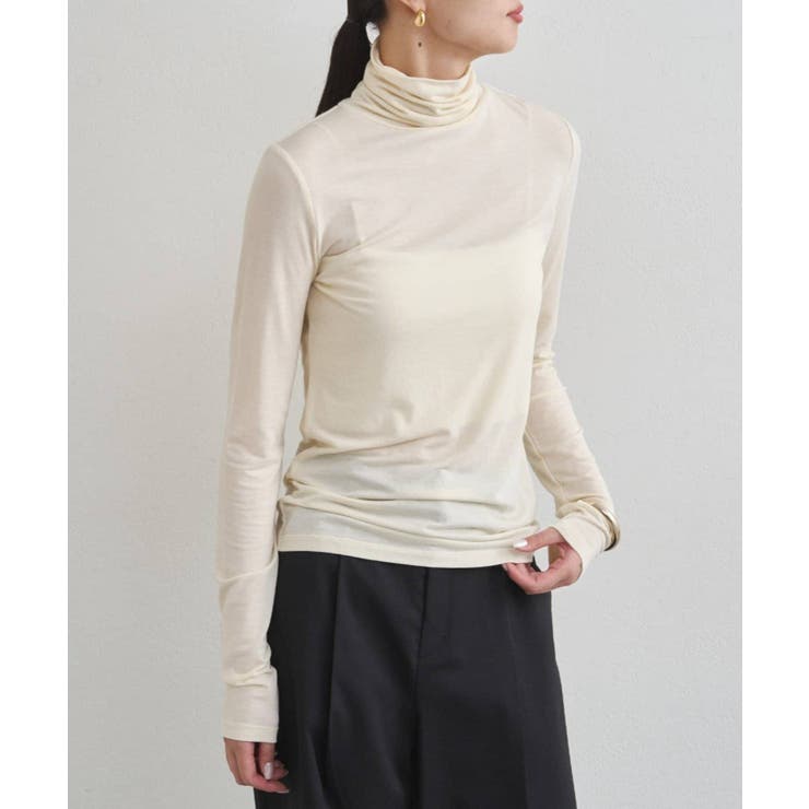 【earthy_】ベーシックタートルカットソー | PAL GROUP OUTLET | 詳細画像7 