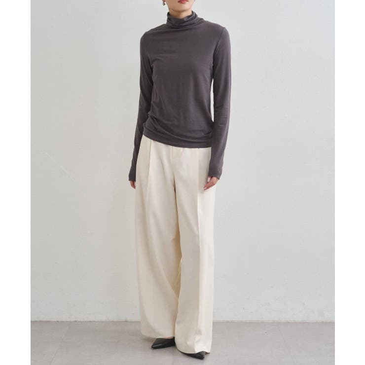 【earthy_】ベーシックタートルカットソー | PAL GROUP OUTLET | 詳細画像19 