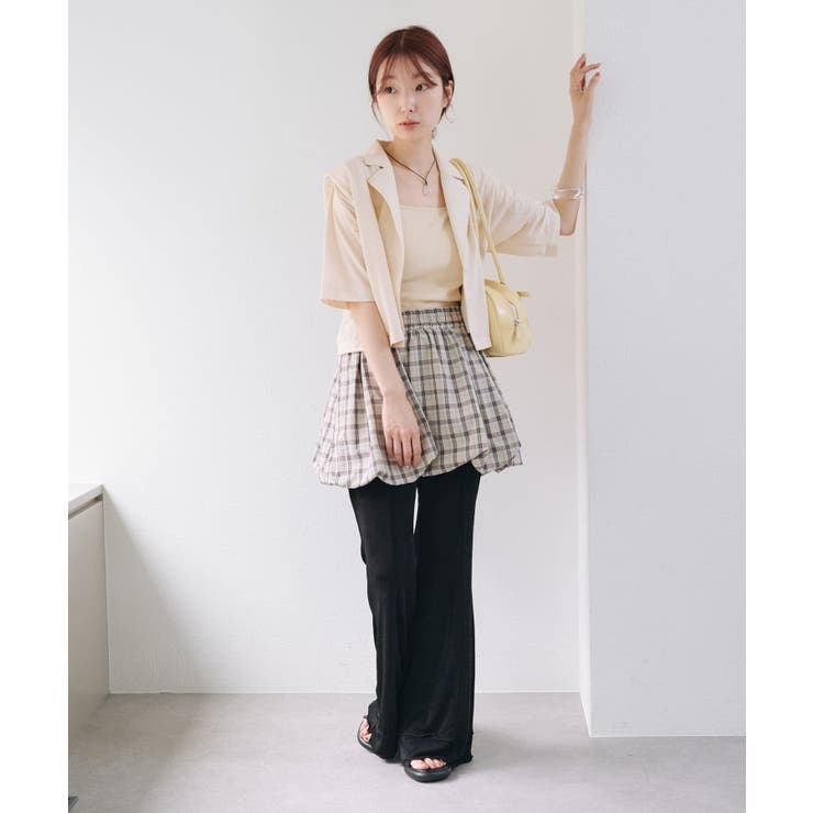【Kastane】チェックバルーンスカート | PAL GROUP OUTLET | 詳細画像2 