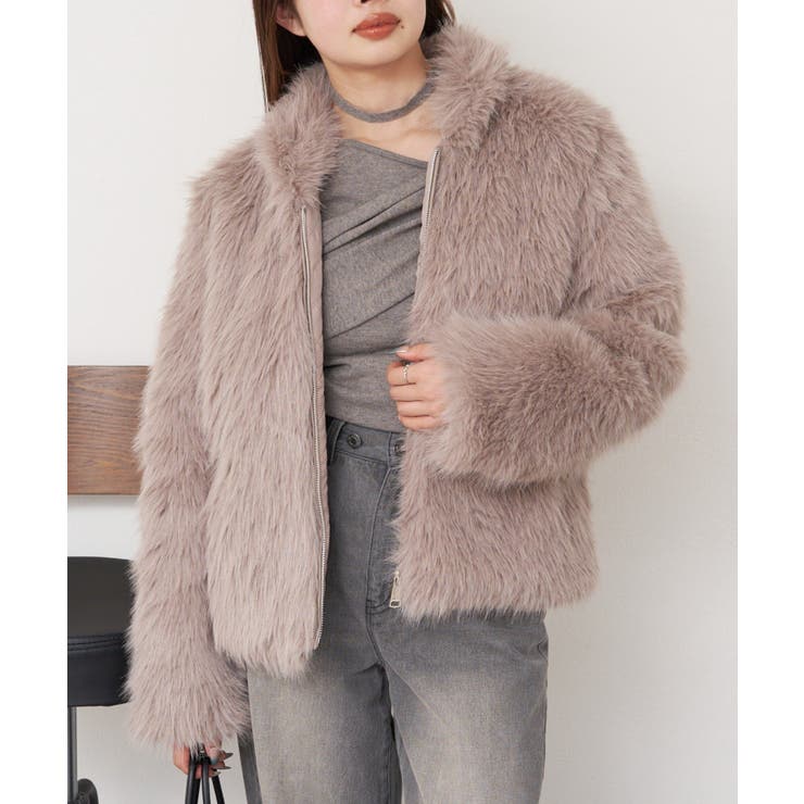 GRY | 【RAY CASSIN】ファーBZ | PAL GROUP OUTLET