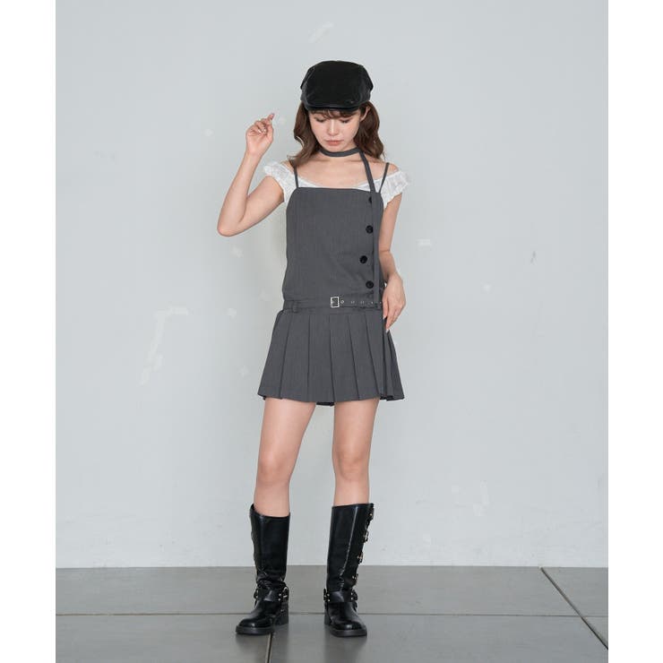 【RAY CASSIN】釦デザインプリーツキャミミニOP | PAL GROUP OUTLET | 詳細画像25 