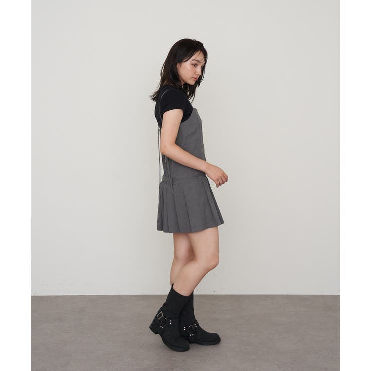 【RAY CASSIN】釦デザインプリーツキャミミニOP | PAL GROUP OUTLET | 詳細画像2 