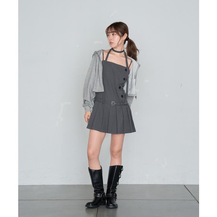 【RAY CASSIN】釦デザインプリーツキャミミニOP | PAL GROUP OUTLET | 詳細画像30 