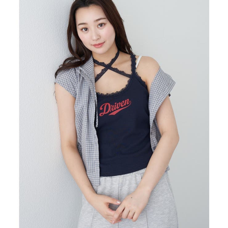 BNVY/OTM | 【RAY CASSIN】レースロゴパット付レイヤードタンク | PAL GROUP OUTLET