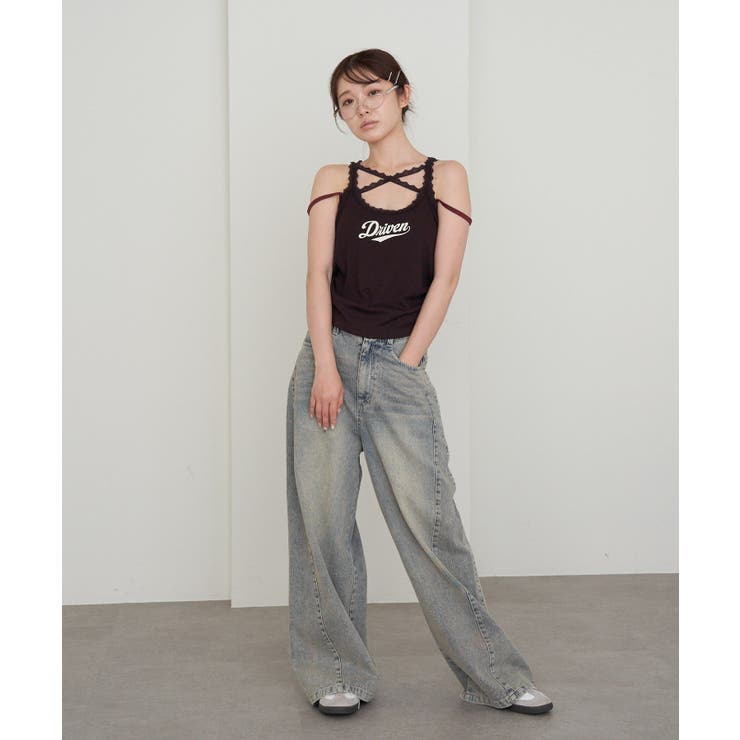 【RAY CASSIN】レースロゴパット付レイヤードタンク | PAL GROUP OUTLET | 詳細画像23 