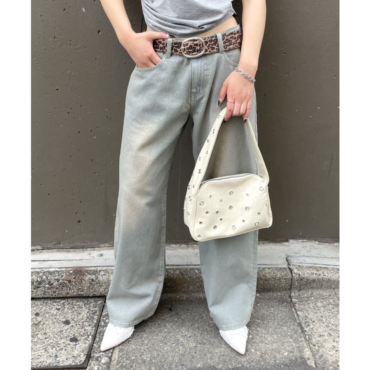 【WHO'S WHO gallery】PFベルト付きワイドデニム | PAL GROUP OUTLET | 詳細画像19 