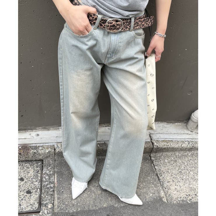 【WHO'S WHO gallery】PFベルト付きワイドデニム | PAL GROUP OUTLET | 詳細画像20 