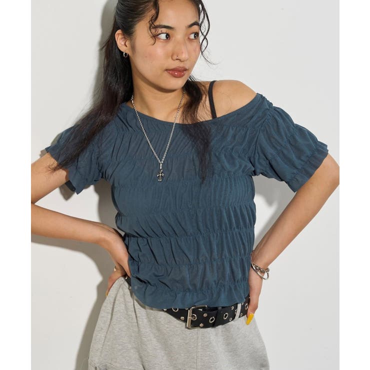 NVY | 【WHO'S WHO gallery】シアーシャーリングTEE | PAL GROUP OUTLET