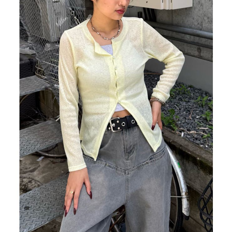 【WHO'S WHO gallery】シアーナローカーディガン | PAL GROUP OUTLET | 詳細画像9 