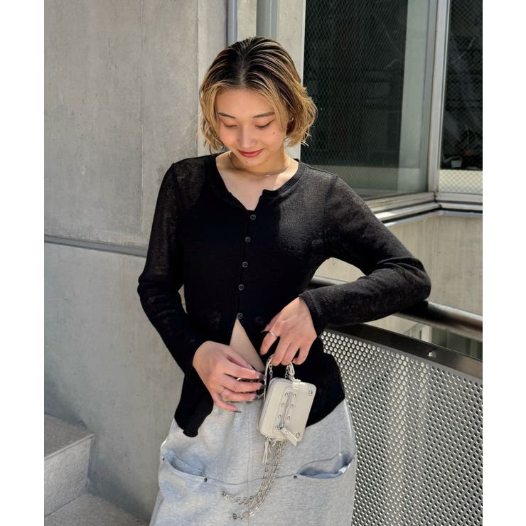 【WHO'S WHO gallery】シアーナローカーディガン | PAL GROUP OUTLET | 詳細画像22 