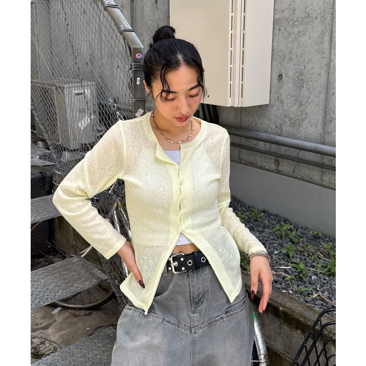 【WHO'S WHO gallery】シアーナローカーディガン | PAL GROUP OUTLET | 詳細画像7 