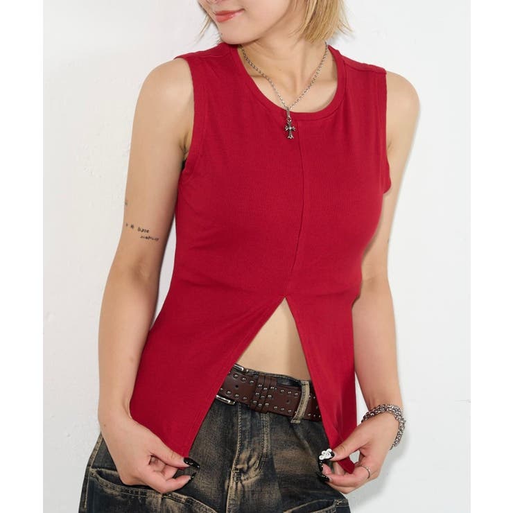 【WHO'S WHO gallery】スリットリブノースリーブ | PAL GROUP OUTLET | 詳細画像37 