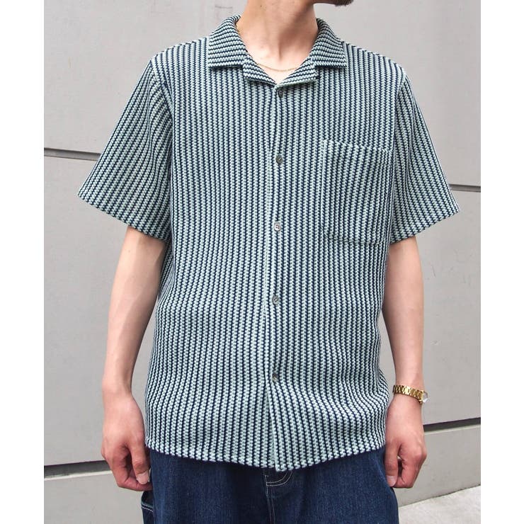 【WHO'S WHO gallery】KOOKYNストライプニットシャツ | PAL GROUP OUTLET | 詳細画像5 