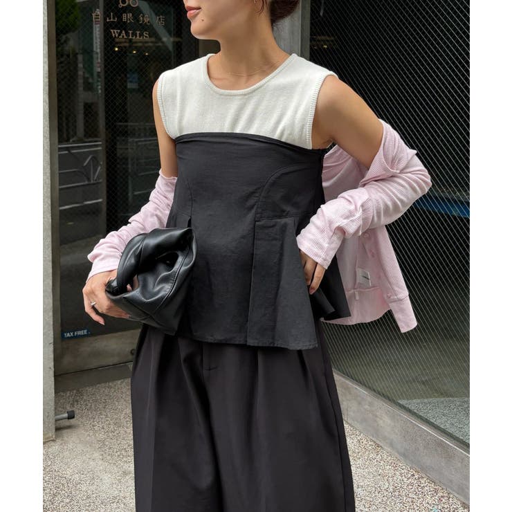 BLACK | 【CAPRICIEUX LE'MAGE】インナーSETペプラムビスチェ | PAL GROUP OUTLET