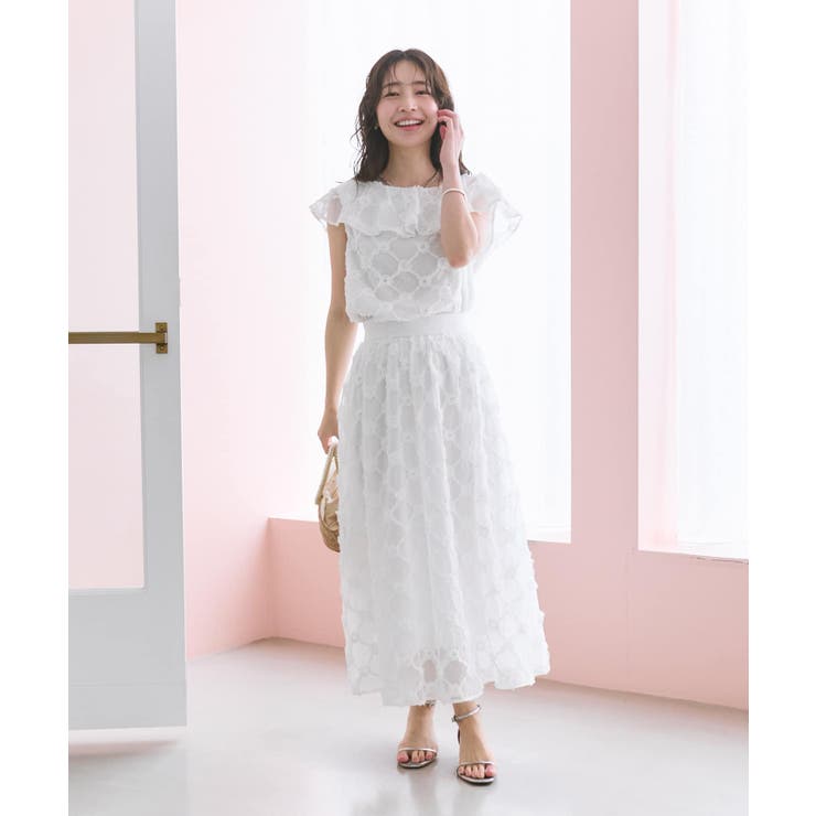 【La boutique BonBon】シアーローズギャザーSK | PAL GROUP OUTLET | 詳細画像15 