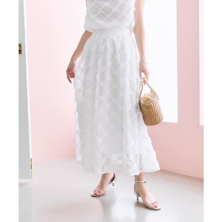 【La boutique BonBon】シアーローズギャザーSK | PAL GROUP OUTLET | 詳細画像19 