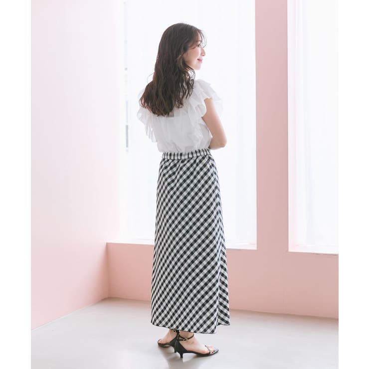 【La boutique BonBon】ギンガムチェックバイアスSK | PAL GROUP OUTLET | 詳細画像7 