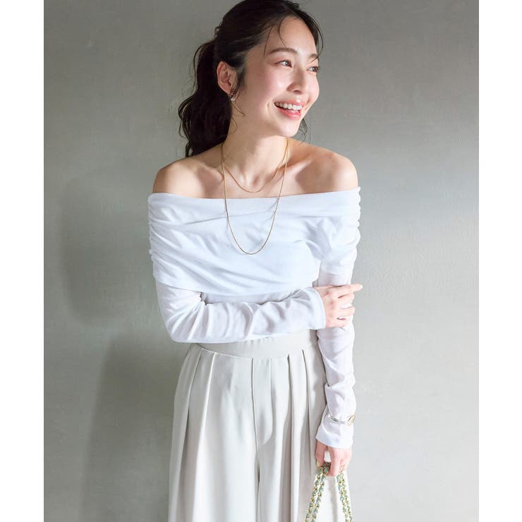 【La boutique BonBon】シアーオフショルCS | PAL GROUP OUTLET | 詳細画像1 