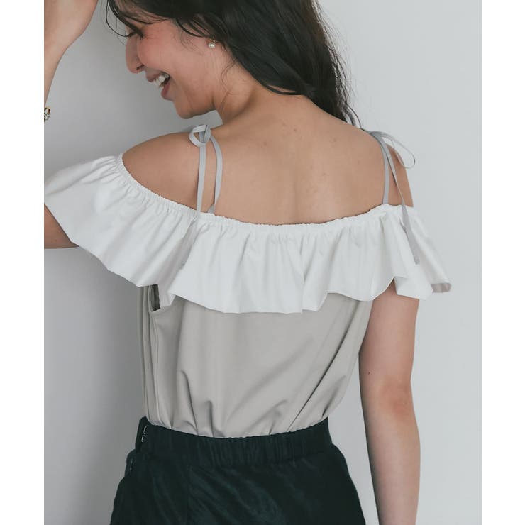 【La boutique BonBon】バイカラーフリルノースリCS | PAL GROUP OUTLET | 詳細画像5 