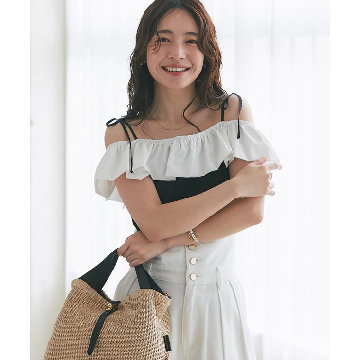 【La boutique BonBon】バイカラーフリルノースリCS | PAL GROUP OUTLET | 詳細画像21 