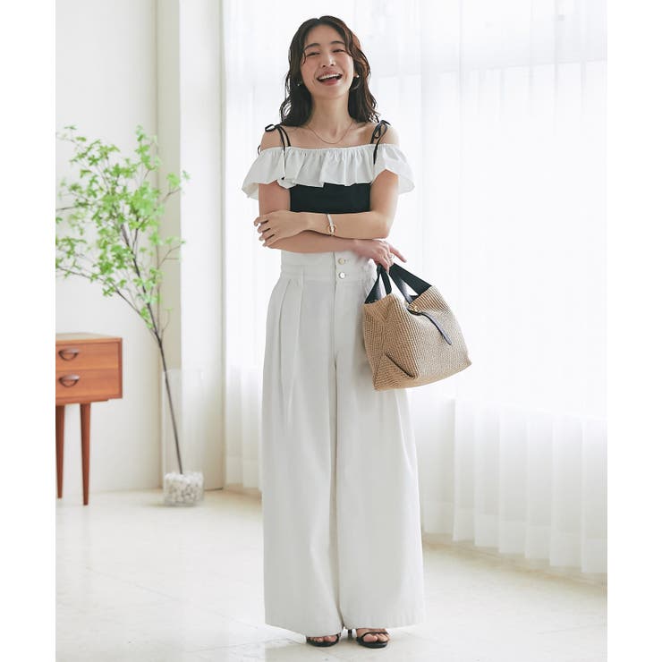 【La boutique BonBon】バイカラーフリルノースリCS | PAL GROUP OUTLET | 詳細画像26 