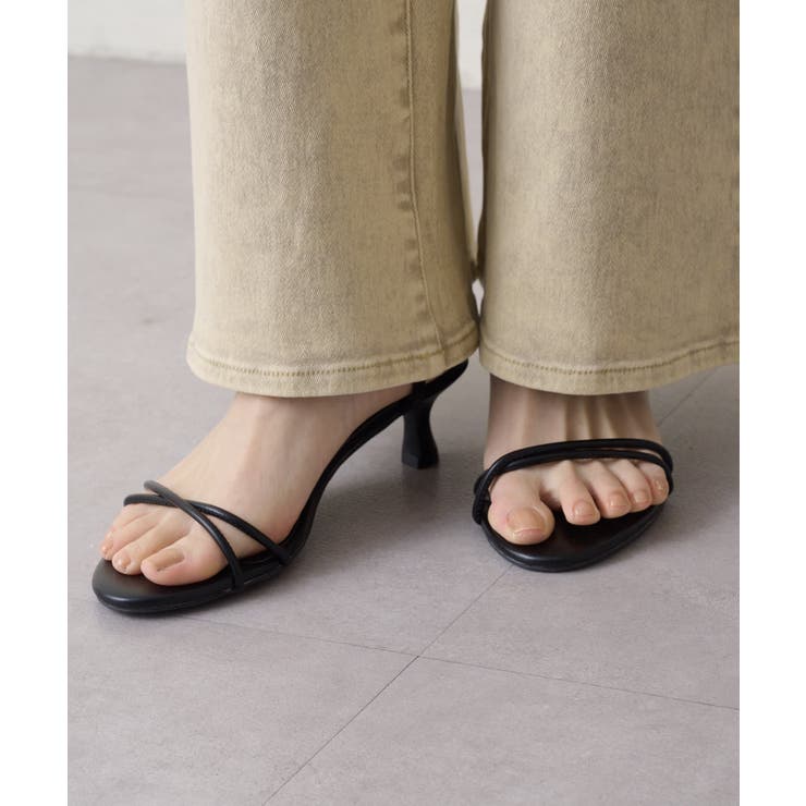 【Omekashi】クロスストラップヒールサンダル | PAL GROUP OUTLET | 詳細画像8 