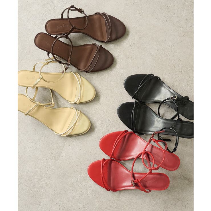 【Omekashi】クロスストラップヒールサンダル | PAL GROUP OUTLET | 詳細画像25 