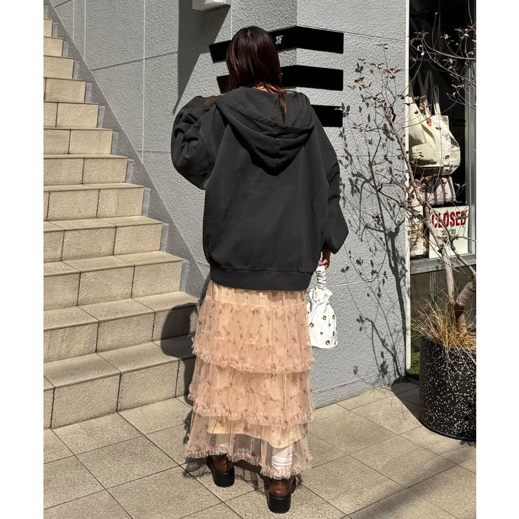 【Ciaopanic】裾ティアードチュールドッキングフリルスカート | PAL GROUP OUTLET | 詳細画像6 